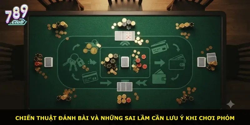 Chiến thuật đánh bài và những sai lầm cần lưu ý khi chơi Phỏm