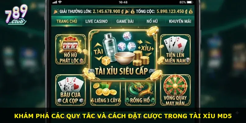 Khám phá các quy tắc và cách đặt cược trong Tài Xỉu MD5
